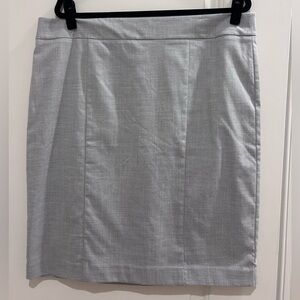 Ann Taylor Light Gray Pencil Skirt